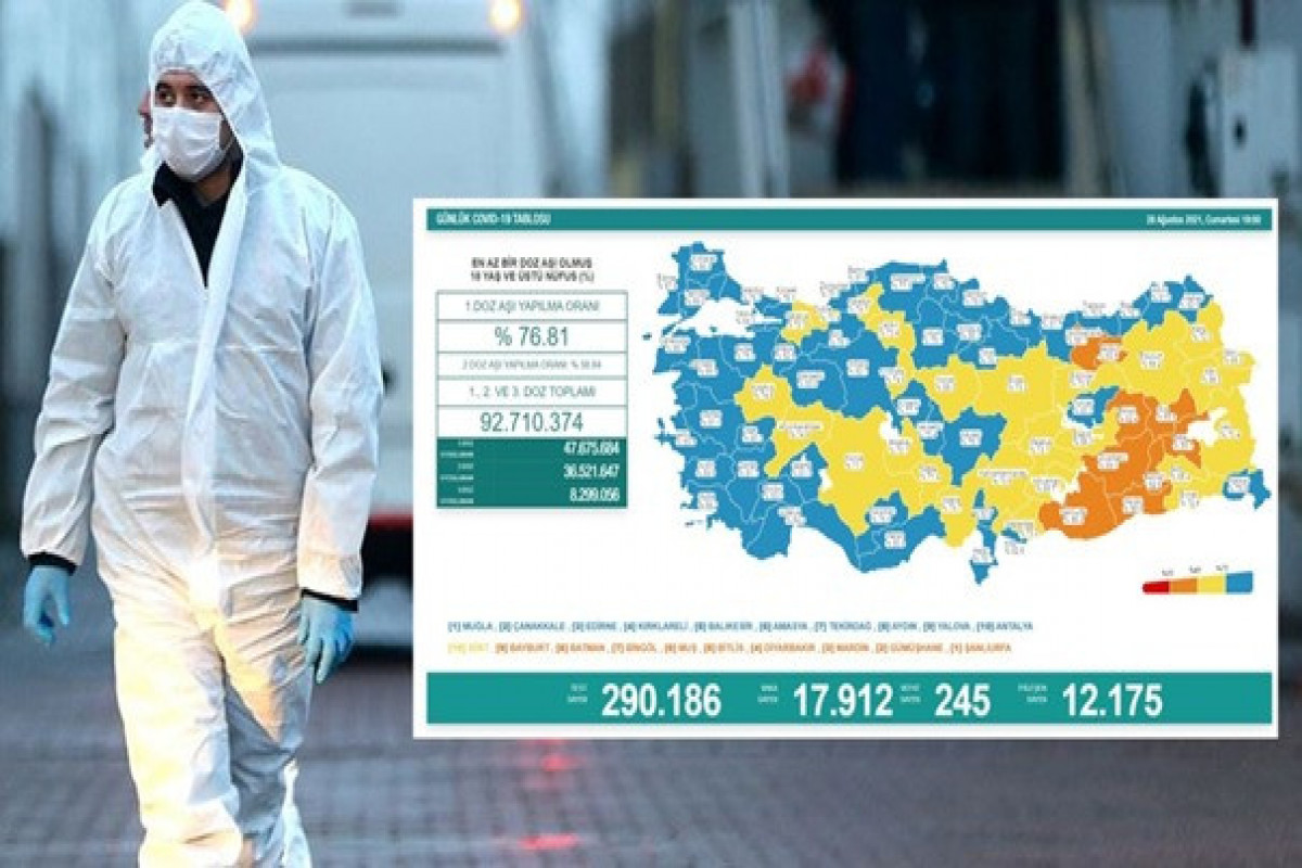 Türkiyədə bu gün koronavirusdan 245 nəfər ölüb