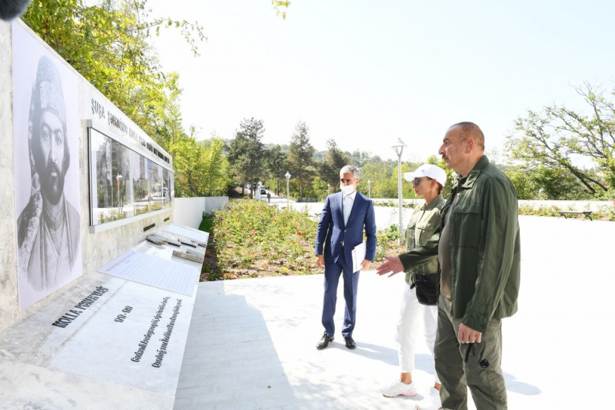 президент Ильхам Алиев, открытие комплекса музея-мавзолея великого азербайджанского поэта Моллы Панаха Вагифа