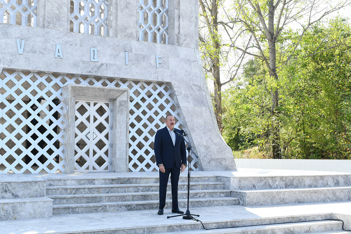 President Ilham Aliyev and First Lady Mehriban Aliyeva attended opening of Vagif Poetry Days in Shusha-UPDATED-2 