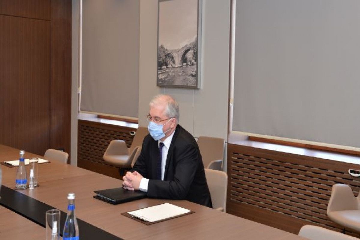 Министр иностранных дел Джейхун Байрамов встретился с новым сопредседателем Минской группы ОБСЕ от России Игорем Ховаевым