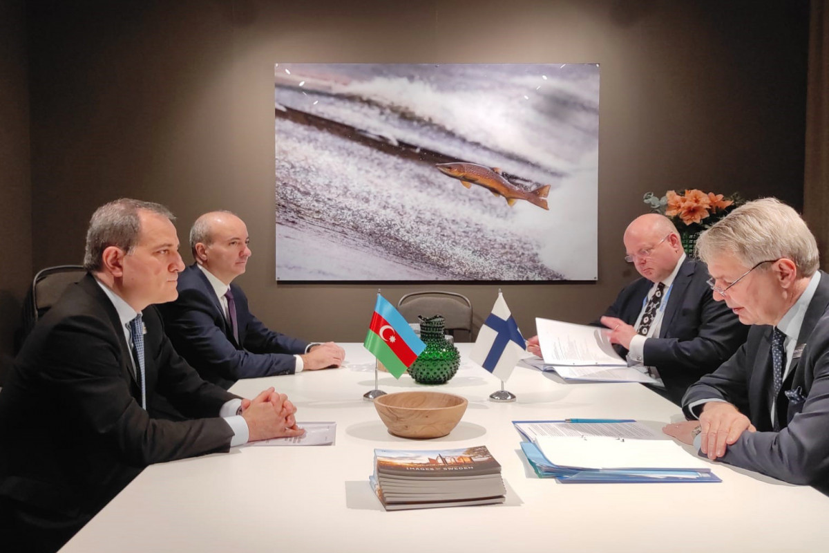 Azerbaijani FM conducts negotiations with Finland FM