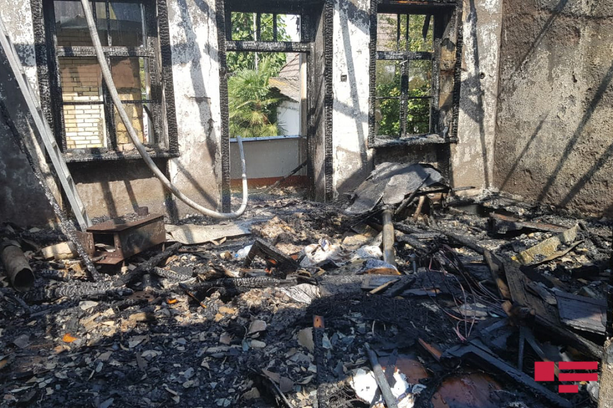 Qusarda ev yanıb, 40 yaşlı kişi yanaraq ölüb - YENİLƏNİB 
