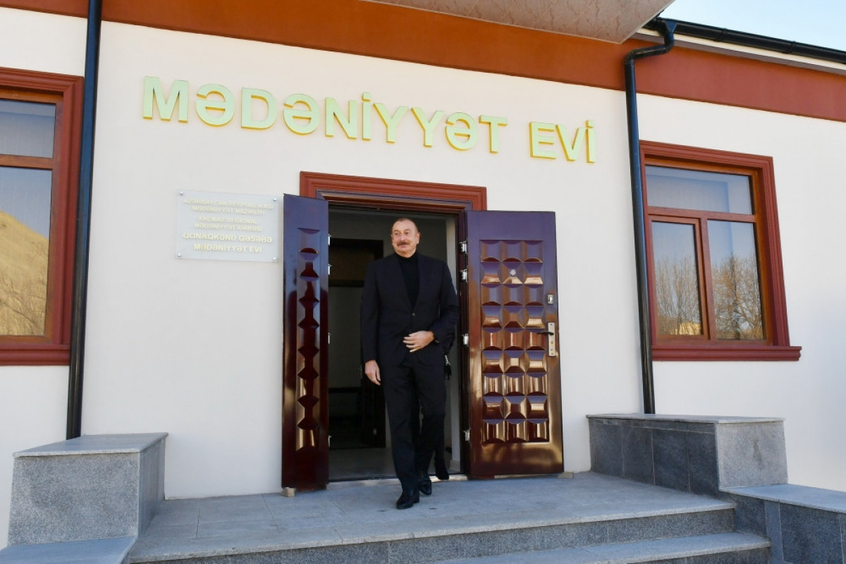 Prezident Qubanın Qonaqkənd qəsəbəsində aparılan yenidənqurma işləri ilə tanış olub - FOTO 