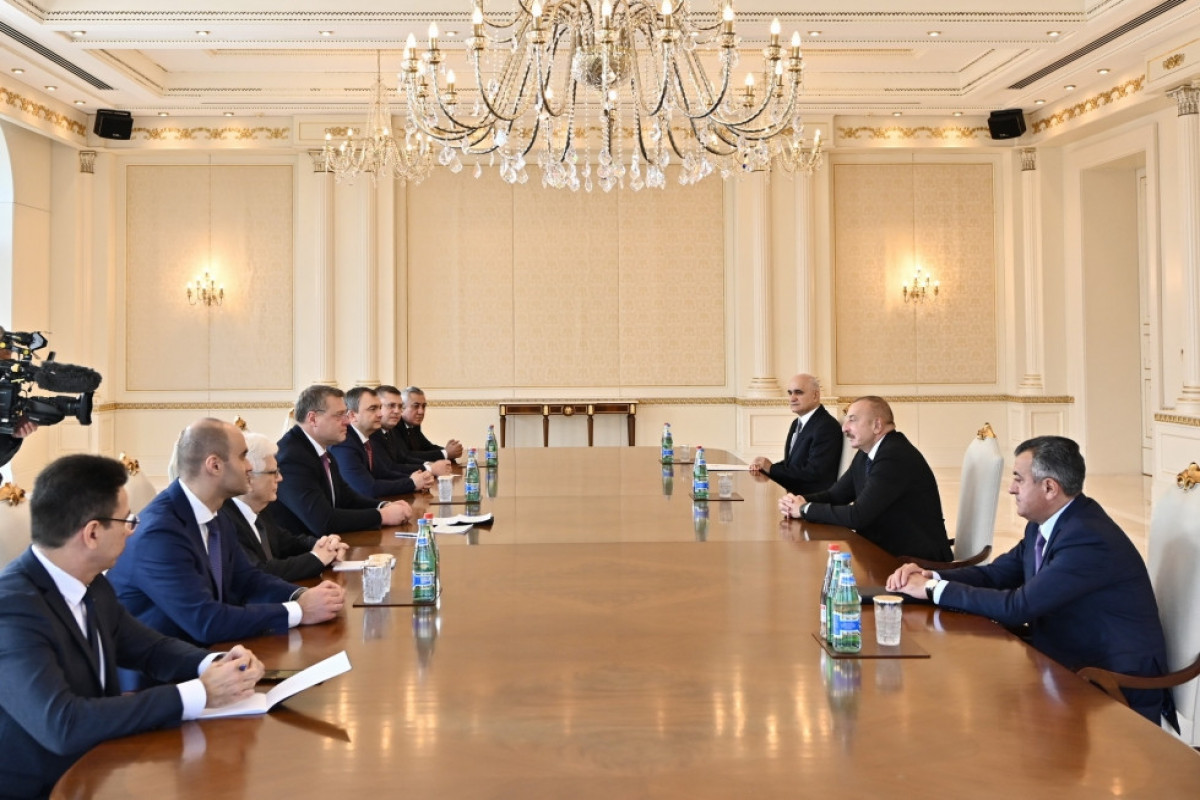 President Ilham Aliyev receives Governor of Astrakhan Oblast
