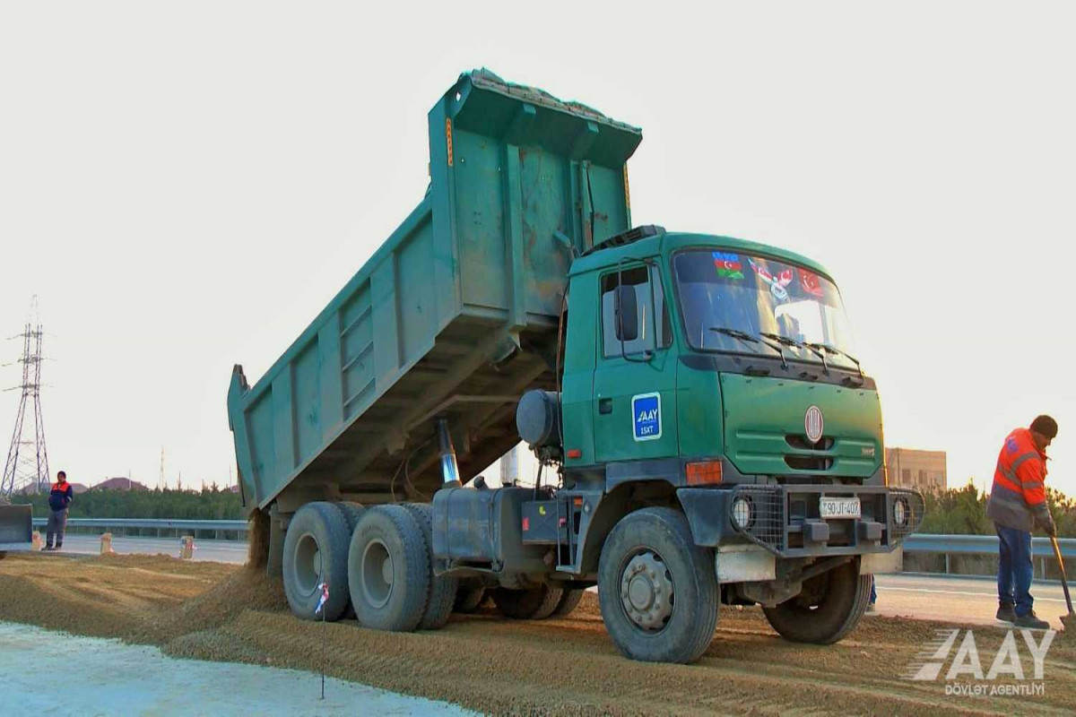 H.Z.Tağıyev-Sumqayıt avtomobil yolu dörd zolağa genişləndirilir - FOTO - VİDEO 