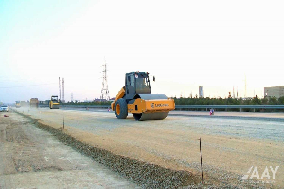 H.Z.Tağıyev-Sumqayıt avtomobil yolu dörd zolağa genişləndirilir - FOTO - VİDEO 