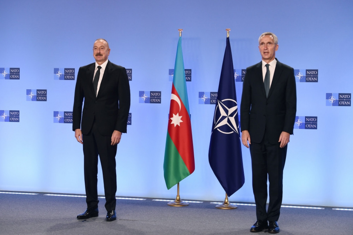 Prezident İlham Əliyev və Yens Stoltonberq