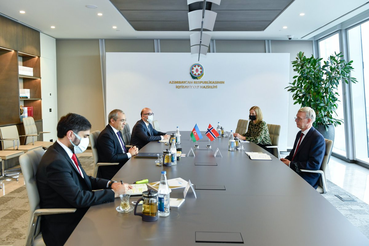 Norveç şirkətlərinin Qarabağdakı layihələrə cəlb edilməsi müzakirə olunub