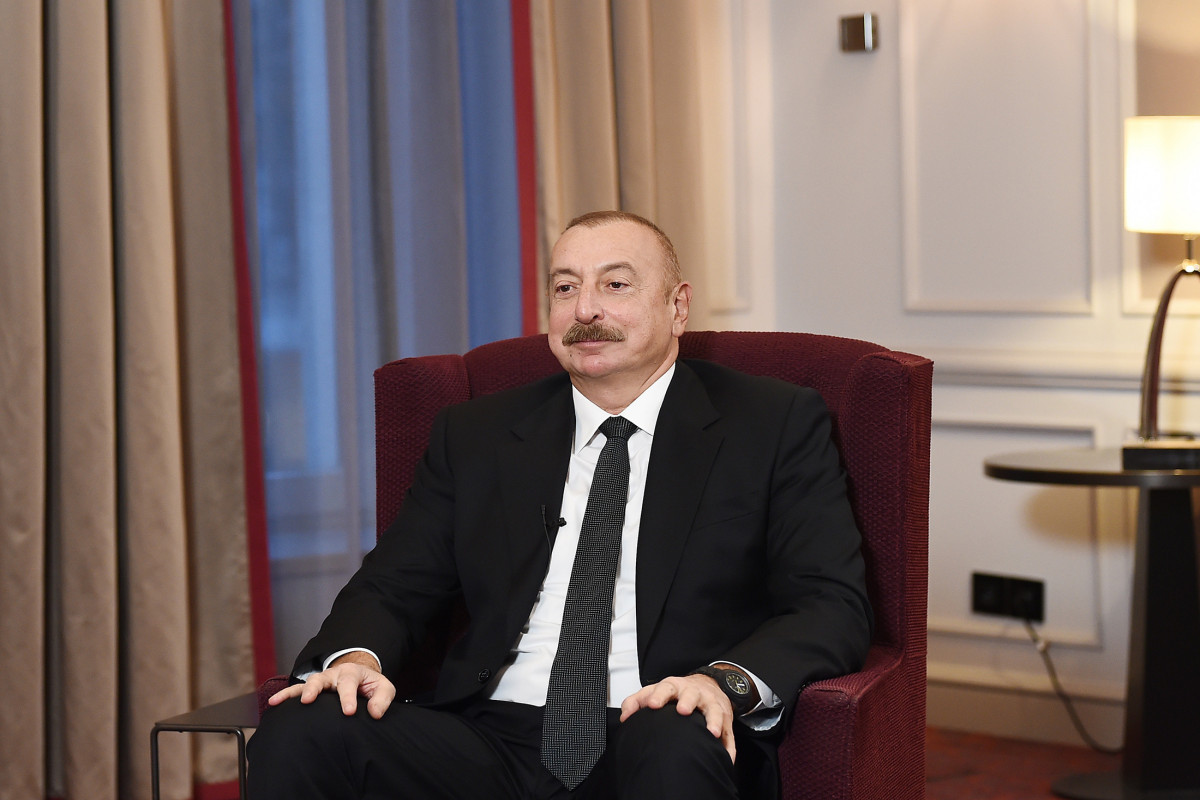 Azerbaijan’s President Ilham Aliyev in an interview to the Spanish El Pais newspaper in Brussels