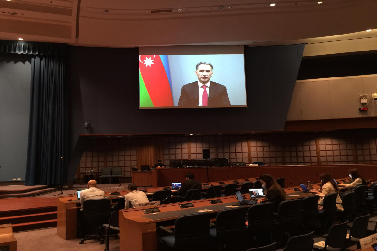 Nazir Rəşad Nəbiyev UNESCAP-ın konfransında video formatda çıxış edib