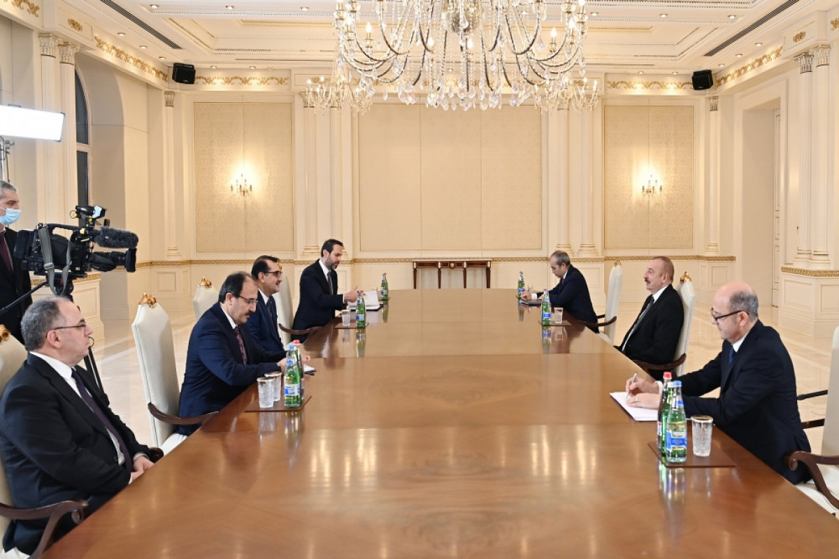 Prezident Türkiyənin energetika və təbii sərvətlər nazirini qəbul edib