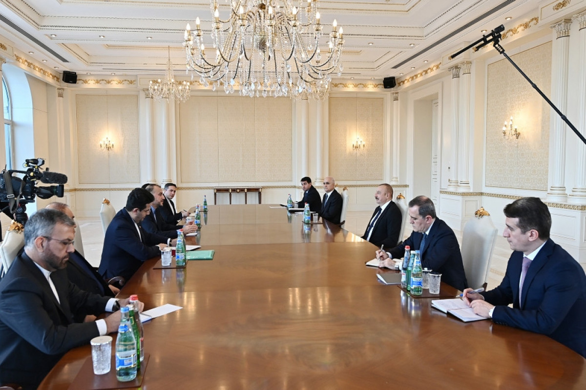 President of Azerbaijan Ilham Aliyev has today received a delegation led by Foreign Minister of the Islamic Republic of Iran Hussein Amir Abdullahian