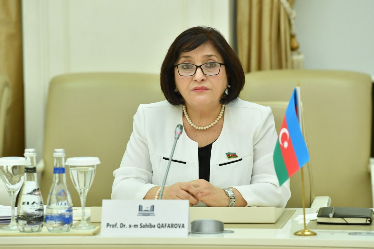 Sahiba Gafarova, Chair of the Milli Majlis of Azerbaijan