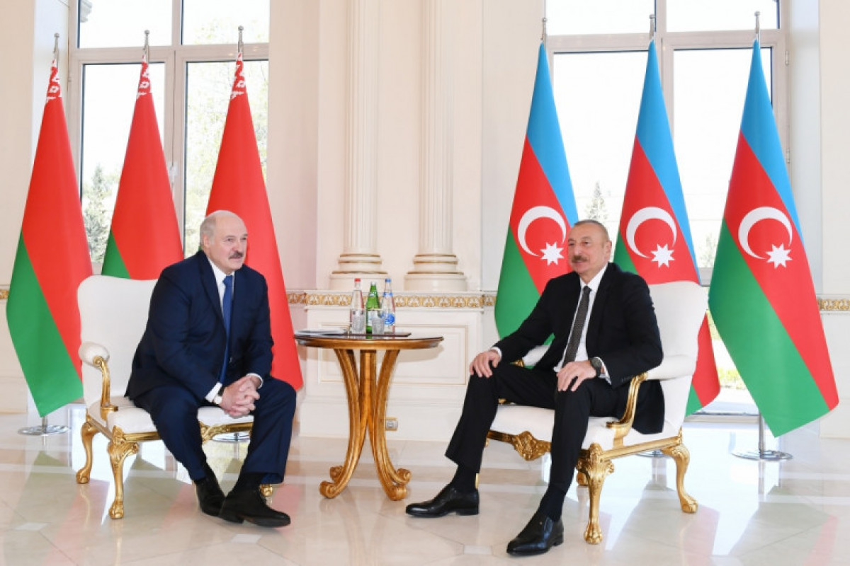 Aleksandr Lukaşenko və Prezident İlham Əliyev