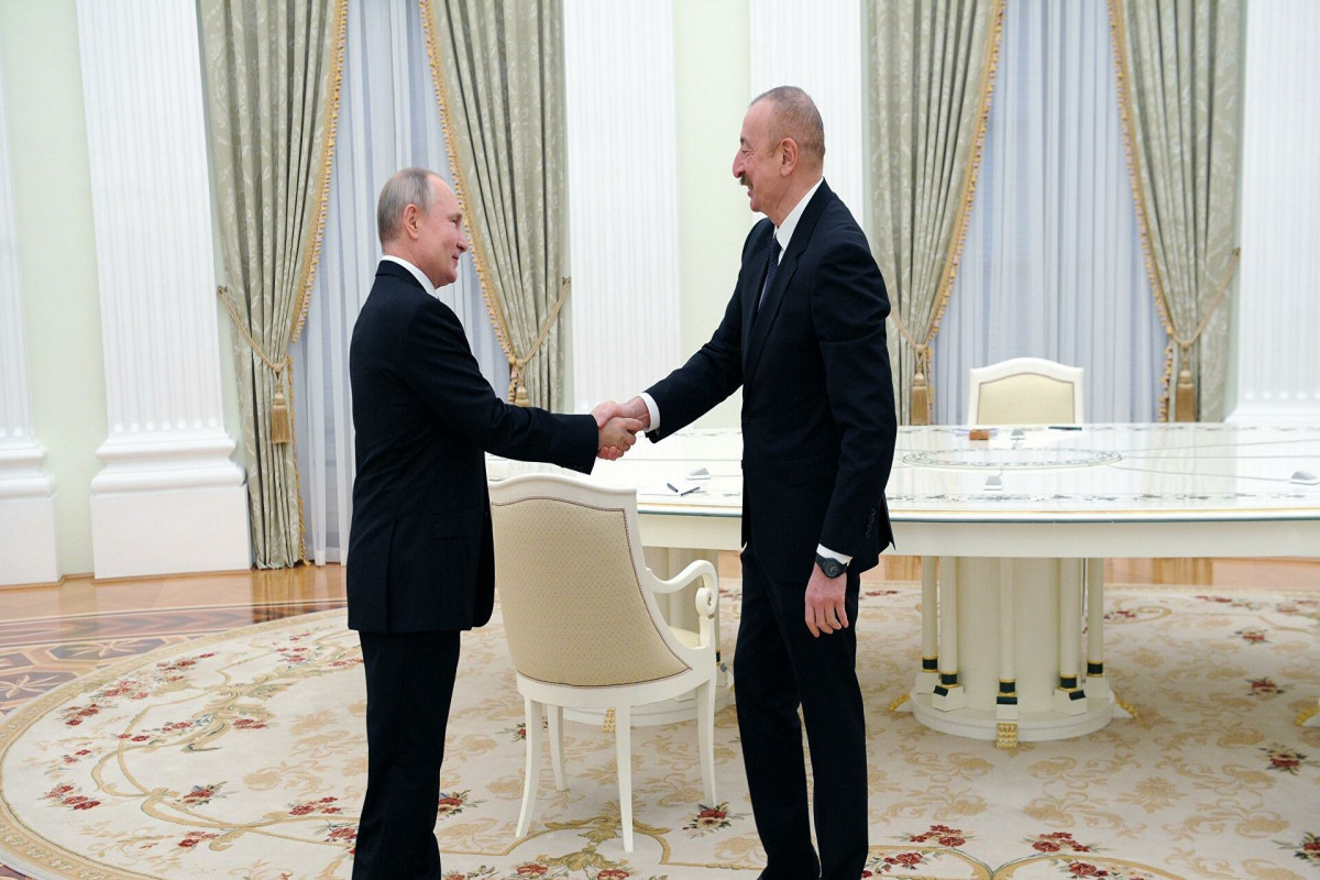 President of the Russian Federation Vladimir Putin and President of Azerbaijan Ilham Aliyev