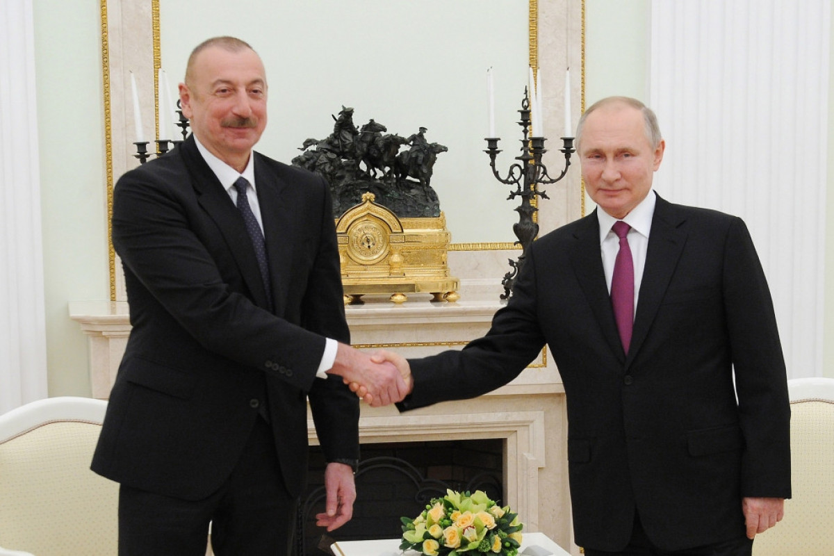 Ilham Aliyev and Vladimir Putin