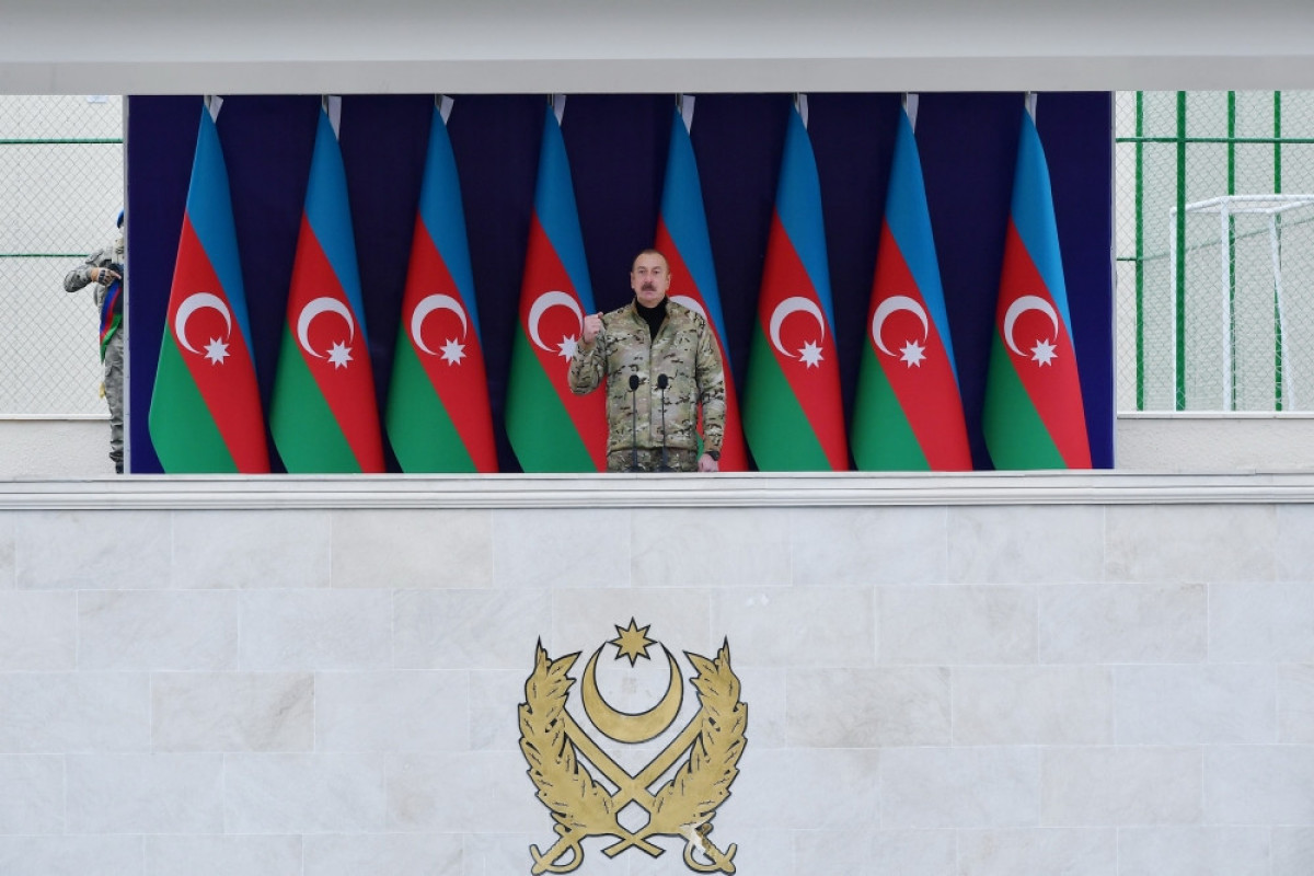 Президент Ильхам Алиев принял участие в церемонии открытия воинской части в Гадруте-ОБНОВЛЕНО 