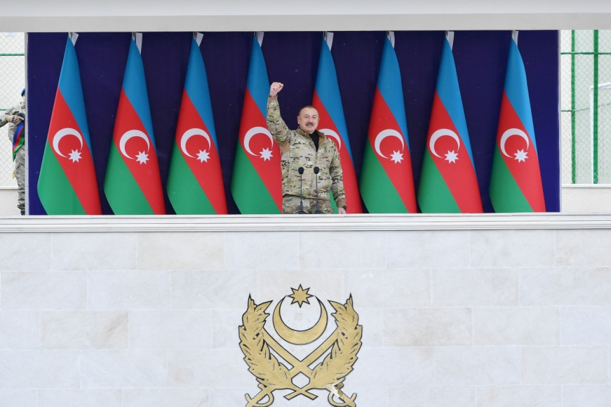 President, Victorious Commander-in-Chief Ilham Aliyev attended opening of military unit in Hadrut settlement