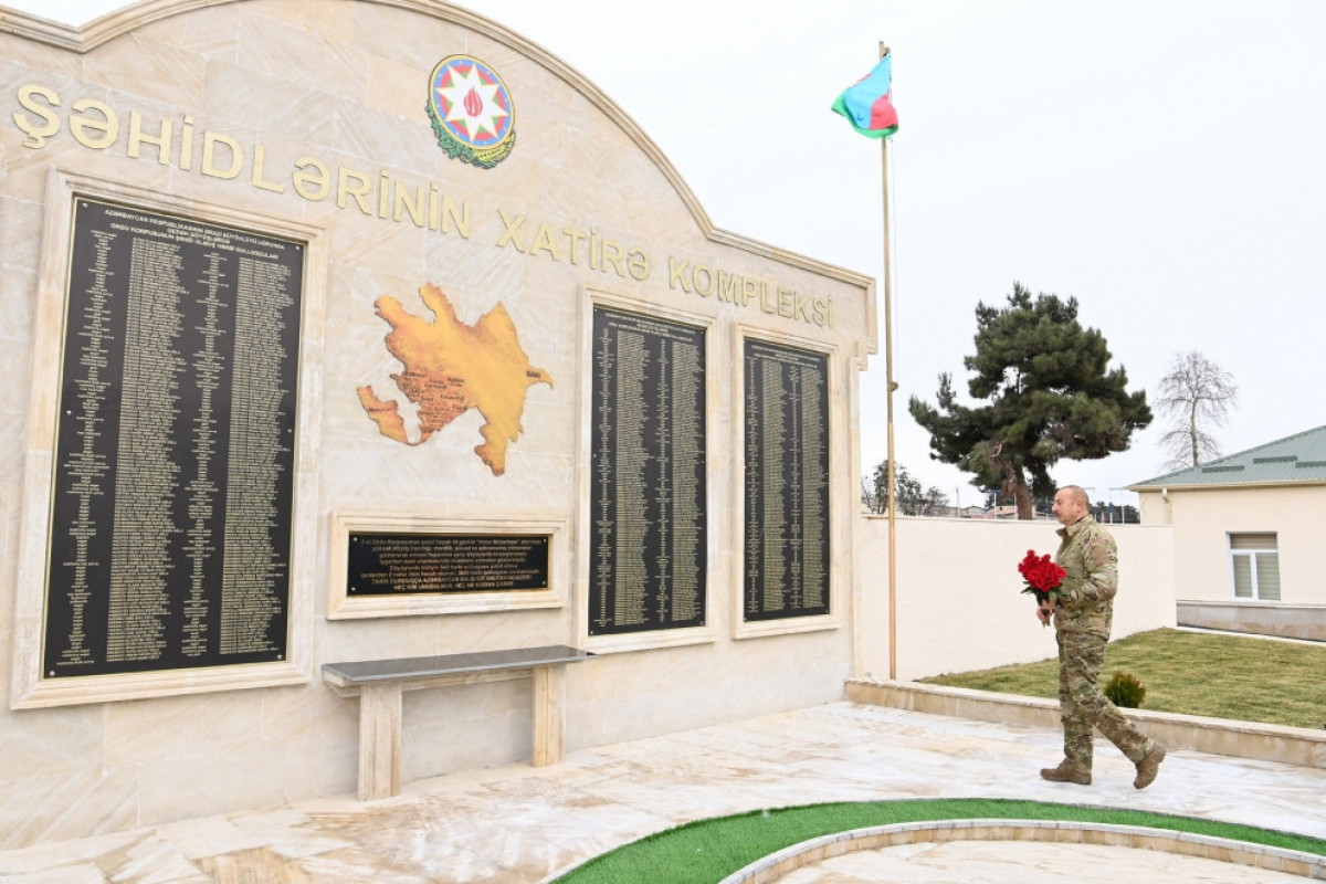 President, Victorious Commander-in-Chief Ilham Aliyev attended opening of military unit in Hadrut settlement-UPDATED 