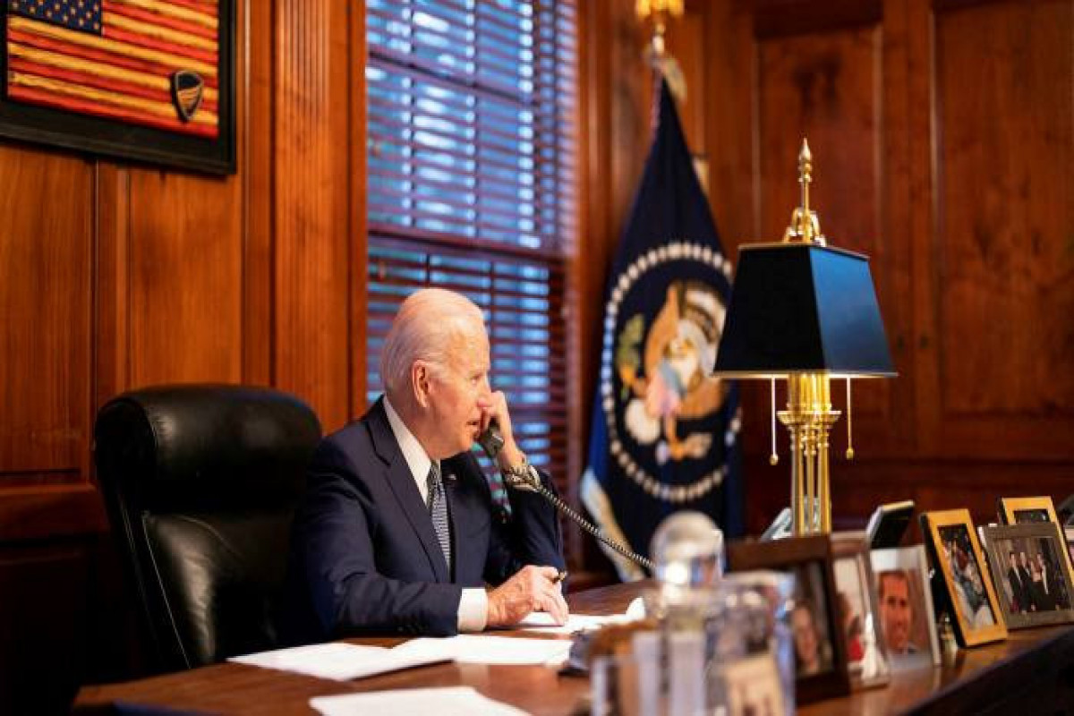US president Joe Biden spoke with Russia’s president Vladimir Putin from his home in Wilmington, Delaware