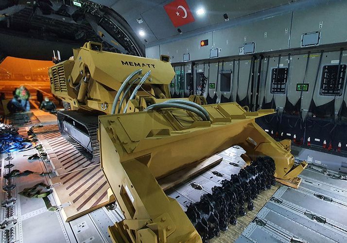 Новая инженерная техника и оборудование доставлена из Турции в Азербайджан - ФОТО - ВИДЕО