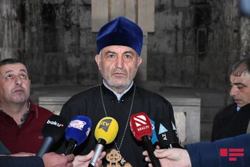 Azərbaycanın Alban-udi xristian icmasının üzvləri Laçında "Ağoğlan" monastırını ziyarət edib - FOTO - VİDEO