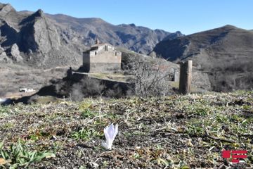 Azərbaycanın Alban-udi xristian icmasının üzvləri Laçında "Ağoğlan" monastırını ziyarət edib - FOTO - VİDEO