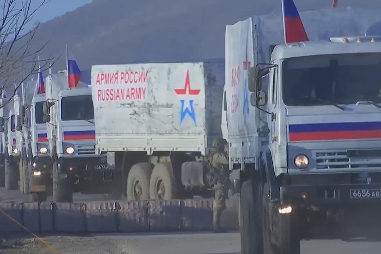 Российские миротворцы доставили гуманитарный груз в Кяльбаджарский район - ВИДЕО