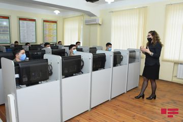 Jurnalistlər Heydər Əliyev adına Azərbaycan Ali Hərbi Məktəbində olublar - FOTO