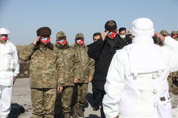 Türkiyə və Azərbaycan müdafiə nazirləri Qarsda birgə təlimi izləyib - VİDEO - FOTO