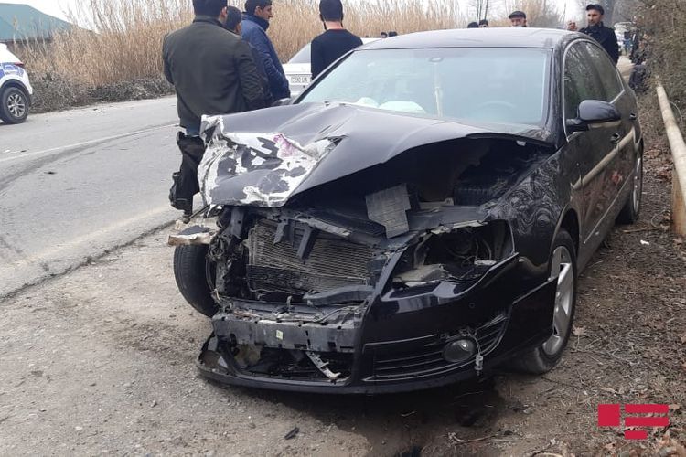 В Гёйчае столкнулись 2 автомобиля, пострадали 5 человек - ФОТО