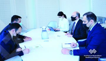 Mədəniyyət naziri Türkmənistan səfiri ilə görüşüb