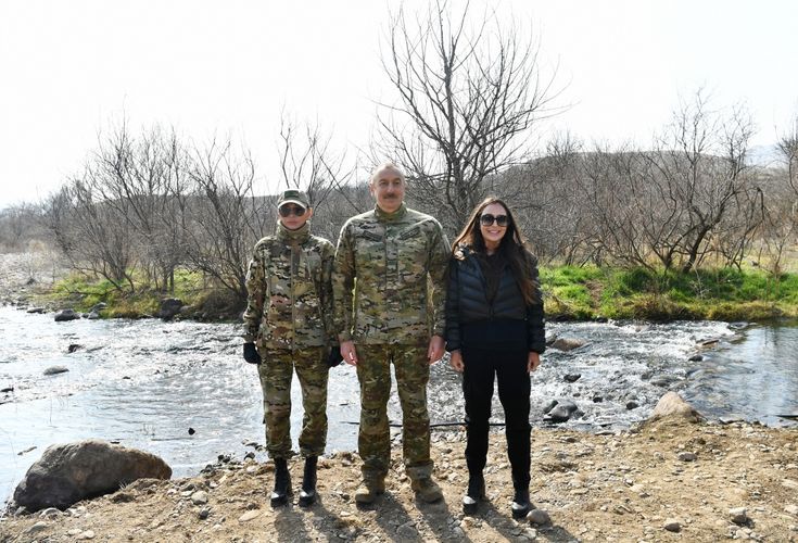 President Ilham Aliyev and first lady Mehriban Aliyeva visited Fuzuli, Zangilan, Lachin and Jabrayil districts - PHOTO - UPDATED