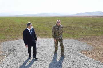 President Ilham Aliyev and first lady Mehriban Aliyeva visited Fuzuli, Zangilan, Lachin and Jabrayil districts - PHOTO - UPDATED