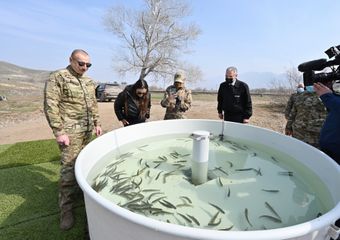 President Ilham Aliyev and first lady Mehriban Aliyeva visited Fuzuli, Zangilan, Lachin and Jabrayil districts - PHOTO - UPDATED