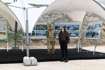 President Ilham Aliyev and first lady Mehriban Aliyeva visited Fuzuli, Zangilan, Lachin and Jabrayil districts - PHOTO - UPDATED