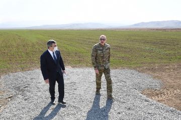 Prezident İlham Əliyev və birinci xanım Mehriban Əliyeva Füzuli, Zəngilan, Laçın və Cəbrayıl rayonlarında olublar - FOTO