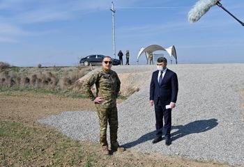 Prezident İlham Əliyev və birinci xanım Mehriban Əliyeva Füzuli, Zəngilan, Laçın və Cəbrayıl rayonlarında olublar - FOTO