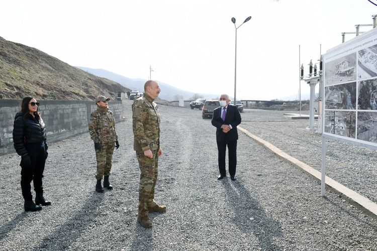 Prezident İlham Əliyev “Güləbird” Su Elektrik Stansiyasının açılışında iştirak edib