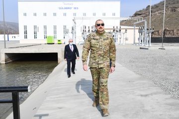 Prezident İlham Əliyev “Güləbird” Su Elektrik Stansiyasının açılışında iştirak edib