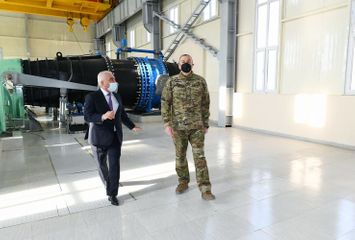 President Ilham Aliyev attends opening of Gulabird Hydroelectric Power Station