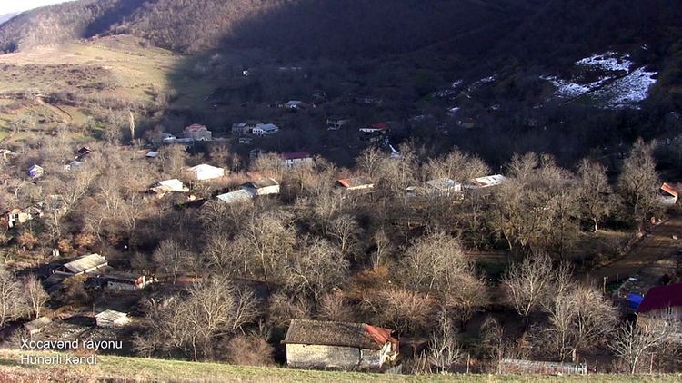 Azerbaijani MoD releases video footage of the Hunarli village of Khojavend region - VIDEO