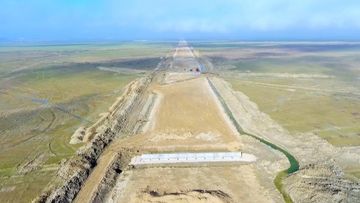 Bakı-Quba-Rusiya yolunun tərkib hissəsi olan magistralın tikintisi davam etdirilir - FOTO