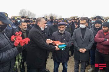 Vətən müharibəsində şəhid olan kiçik çavuş Sabirabadda dəfn edilib - FOTO