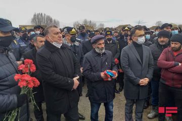 Vətən müharibəsində şəhid olan kiçik çavuş Sabirabadda dəfn edilib - FOTO