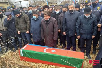 Vətən müharibəsində şəhid olan kiçik çavuş Sabirabadda dəfn edilib - FOTO