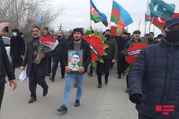 Vətən müharibəsində şəhid olan kiçik çavuş Sabirabadda dəfn edilib - FOTO