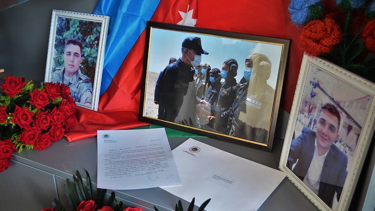 H. Akar sends letter to family of martyr serviceman of Azerbaijani Army who promised him