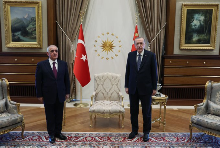Turkish President receives Azerbaijani PM