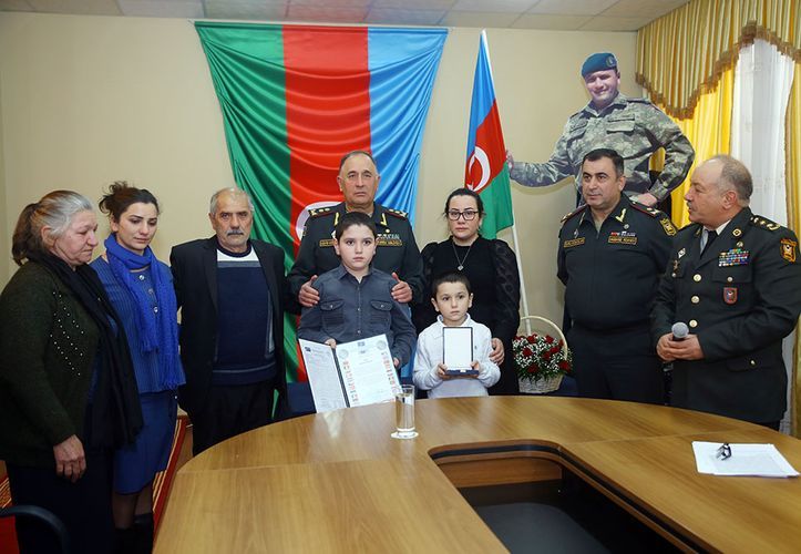 Azerbaijani MoD: NATO Meritorious Service Medal presented to family of martyred Commander
